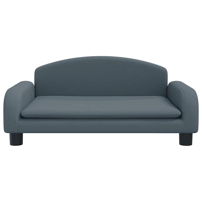 Canapea pentru copii, gri, 70x45x30 cm, material textil WALTI