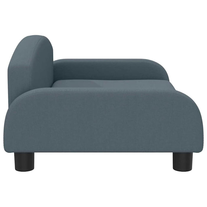 Canapea pentru copii, gri, 70x45x30 cm, material textil WALTI