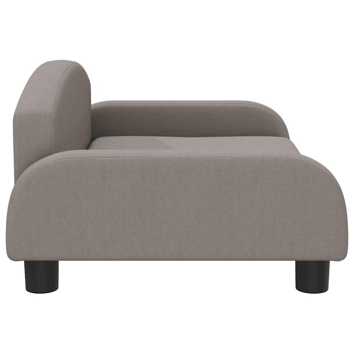 Canapea pentru copii, gri taupe, 70x45x30 cm, material textil WALTI