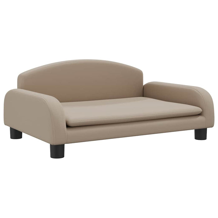 Canapea pentru copii, cappuccino, 70x45x30 cm, piele ecologică WALTI