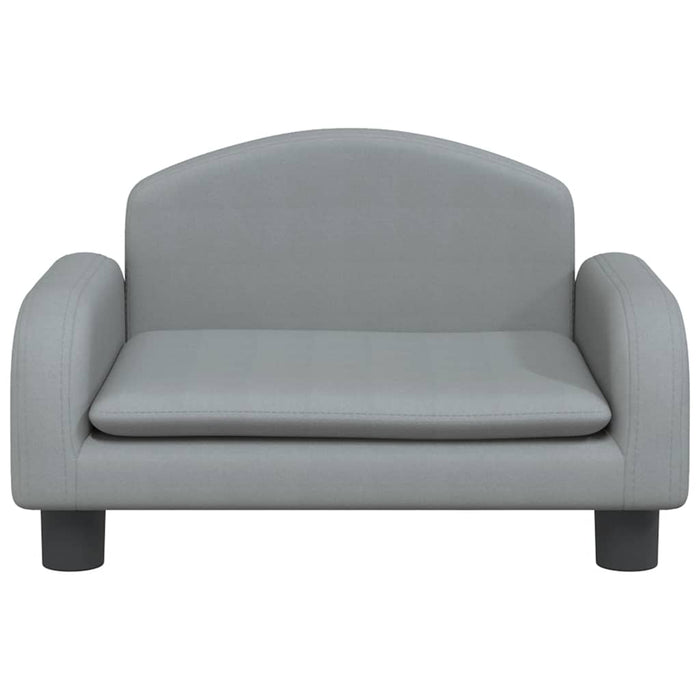 Canapea pentru copii, gri, 50x40x30 cm, material textil WALTI