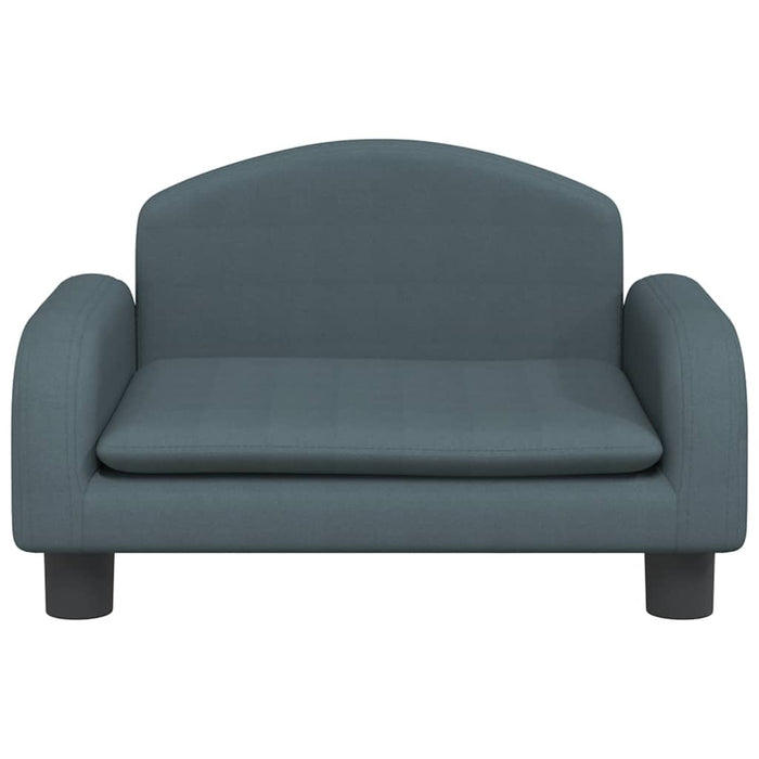 Canapea pentru copii, gri închis, 50x40x30 cm, material textil WALTI