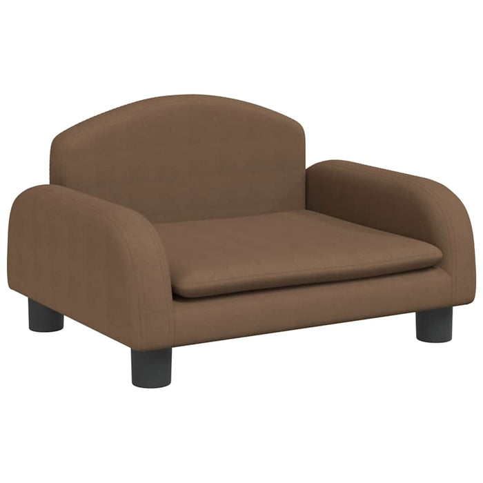 Canapea pentru copii, maro, 50x40x30 cm, material textil - WALTI WALTI