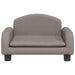 Canapea pentru copii, gri taupe, 50x40x30 cm, material textil - WALTI WALTI