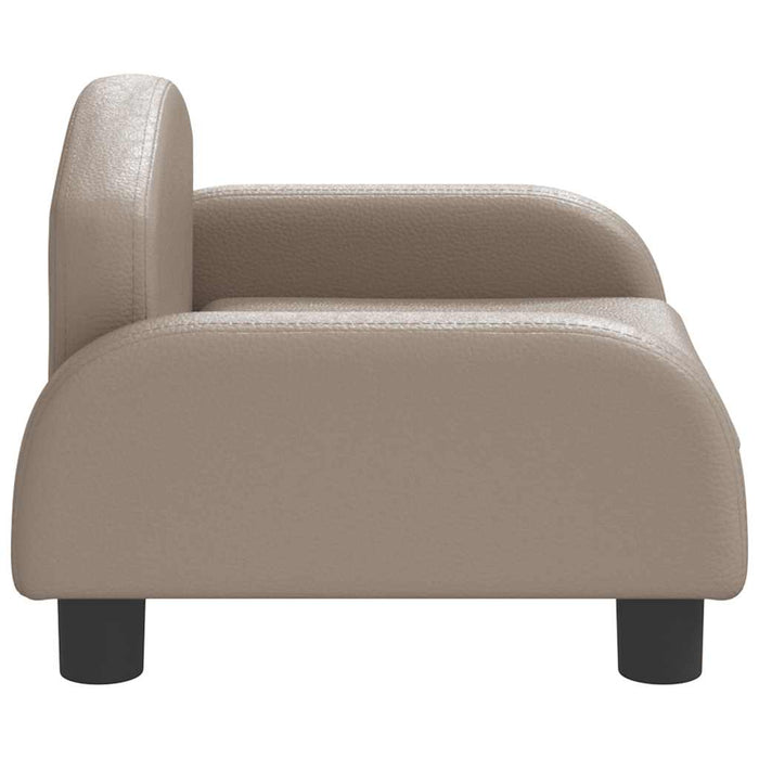 Canapea pentru copii, cappuccino, 50x40x30 cm, piele ecologică - WALTI WALTI