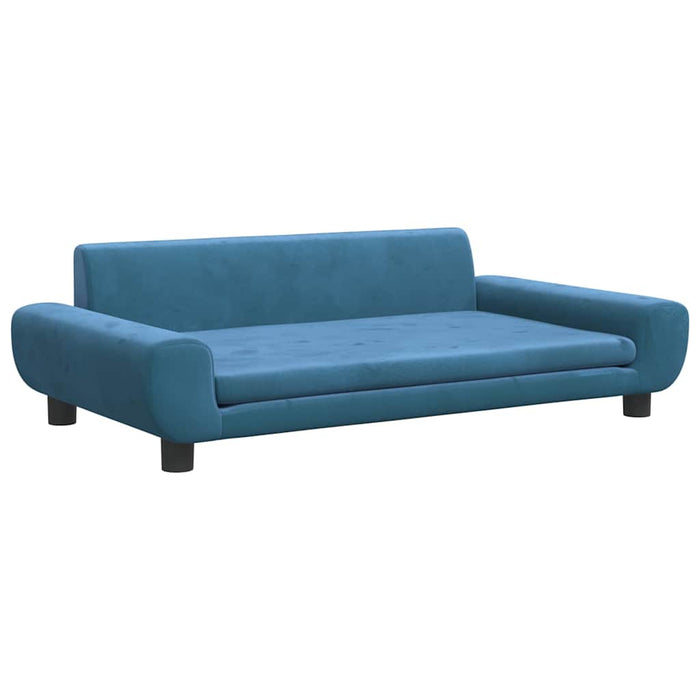 Canapea pentru copii, albastru, 100x54x33 cm, catifea - WALTI WALTI