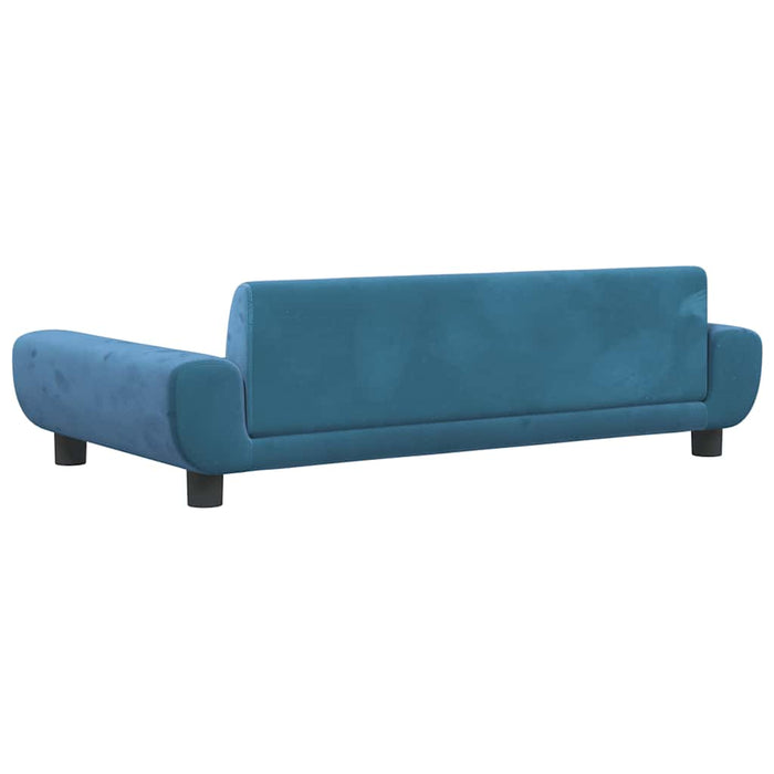 Canapea pentru copii, albastru, 100x54x33 cm, catifea - WALTI WALTI