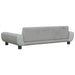 Canapea pentru copii, gri deschis, 100x54x33 cm, catifea - WALTI WALTI
