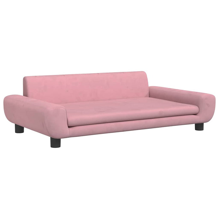 Canapea pentru copii, roz, 100x54x33 cm, catifea - WALTI WALTI