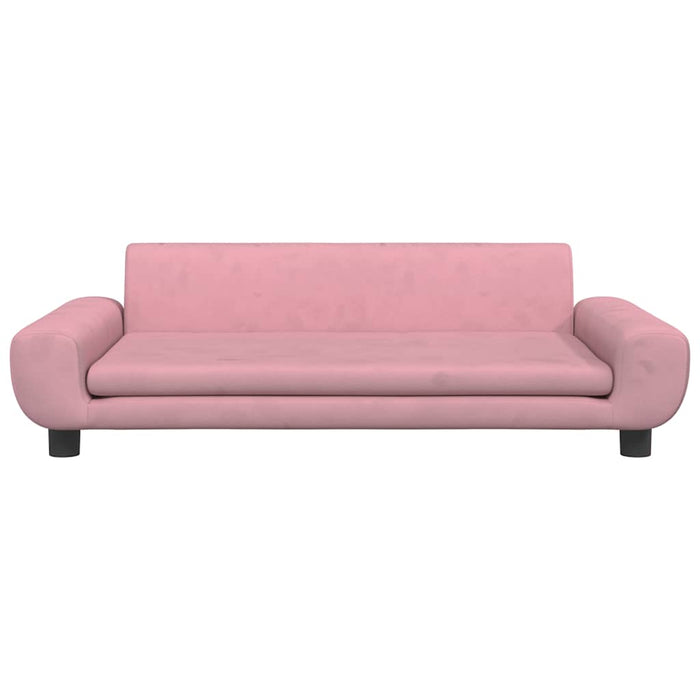 Canapea pentru copii, roz, 100x54x33 cm, catifea - WALTI WALTI