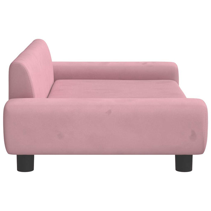 Canapea pentru copii, roz, 100x54x33 cm, catifea - WALTI WALTI