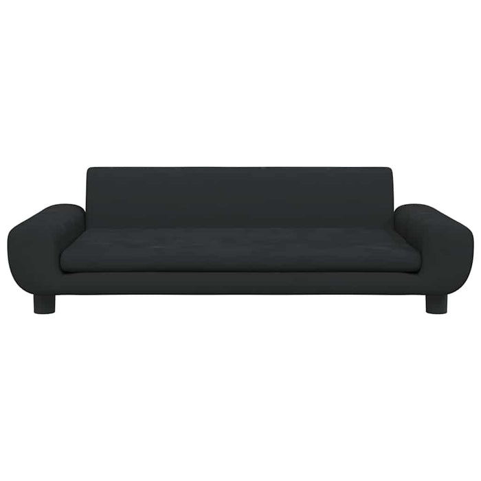 Canapea pentru copii, negru, 100x54x33 cm, catifea - WALTI WALTI