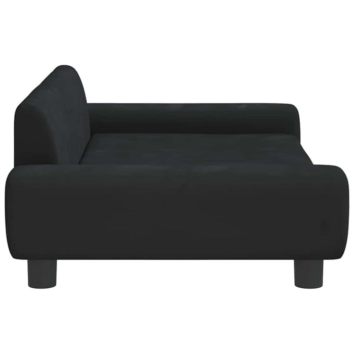 Canapea pentru copii, negru, 100x54x33 cm, catifea - WALTI WALTI