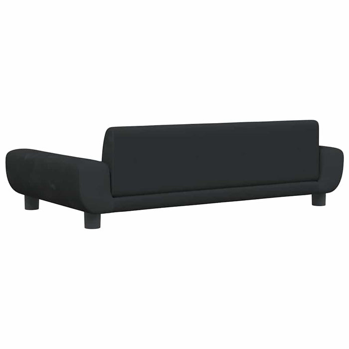 Canapea pentru copii, negru, 100x54x33 cm, catifea - WALTI WALTI