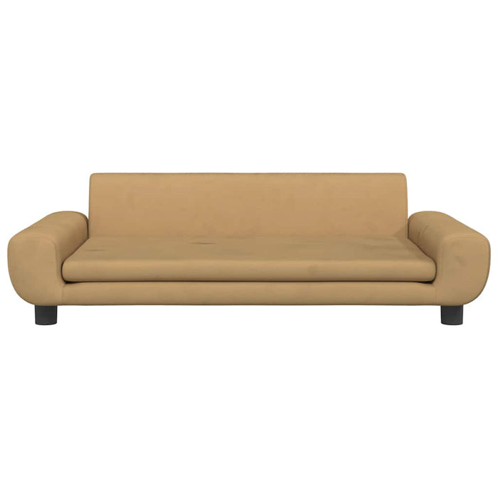 Canapea pentru copii, maro, 100x54x33 cm, catifea - WALTI WALTI