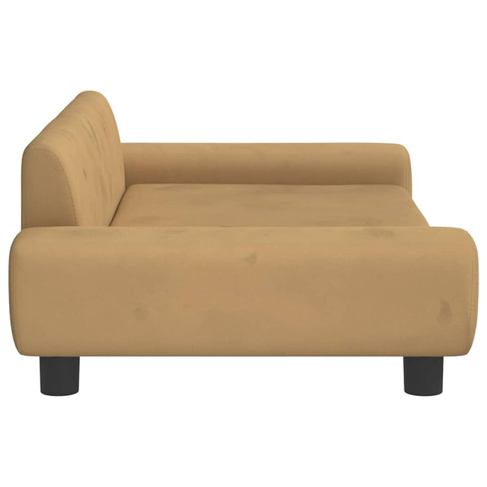 Canapea pentru copii, maro, 100x54x33 cm, catifea - WALTI WALTI