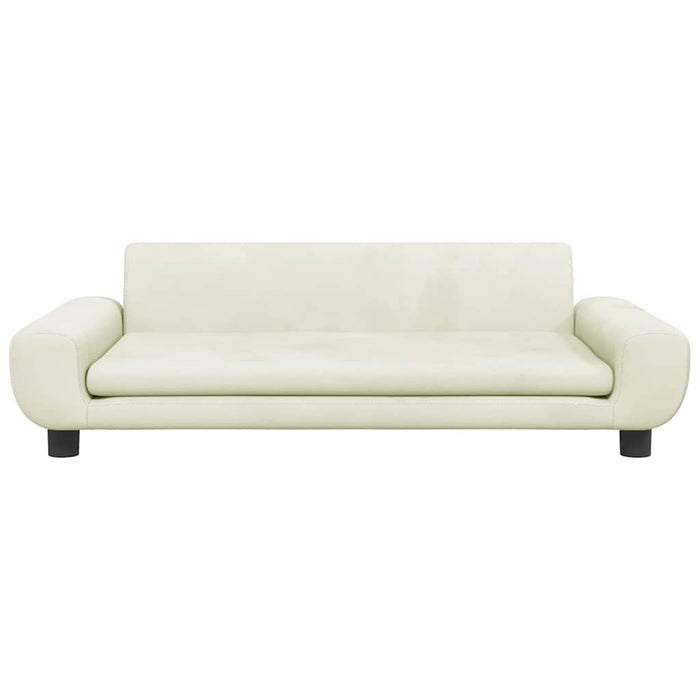 Canapea pentru copii, crem, 100x54x33 cm, catifea - WALTI WALTI