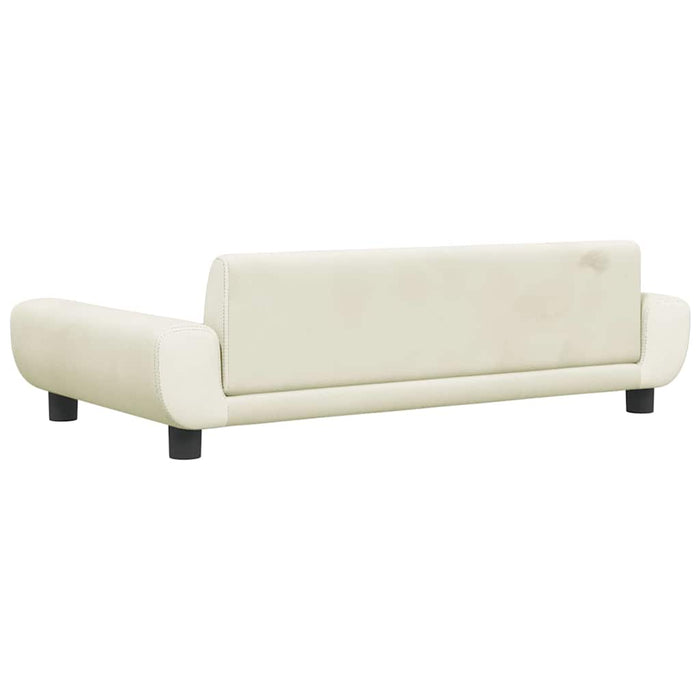 Canapea pentru copii, crem, 100x54x33 cm, catifea - WALTI WALTI