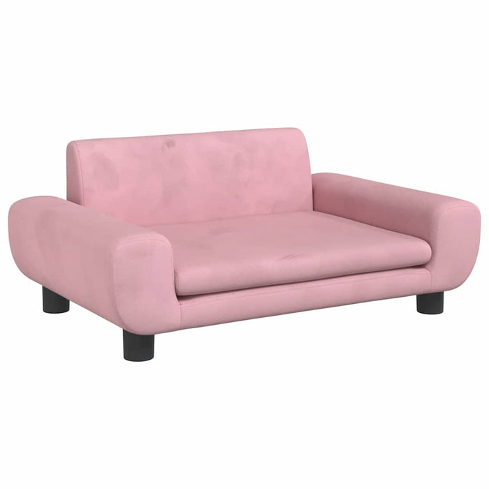 Canapea pentru copii, roz, 70x45x33 cm, catifea - WALTI WALTI