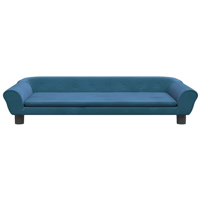Canapea pentru copii, albastru, 100x50x26 cm, catifea - WALTI WALTI