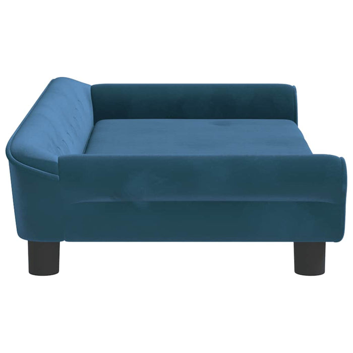 Canapea pentru copii, albastru, 100x50x26 cm, catifea - WALTI WALTI
