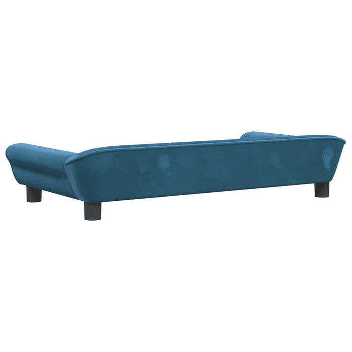 Canapea pentru copii, albastru, 100x50x26 cm, catifea - WALTI WALTI