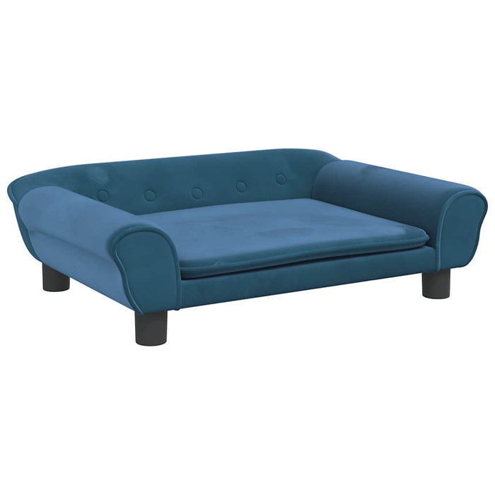 Canapea pentru copii, albastru, 70x45x26 cm, catifea - WALTI WALTI