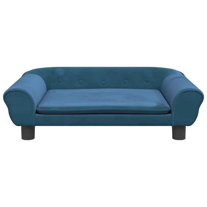 Canapea pentru copii, albastru, 70x45x26 cm, catifea - WALTI WALTI