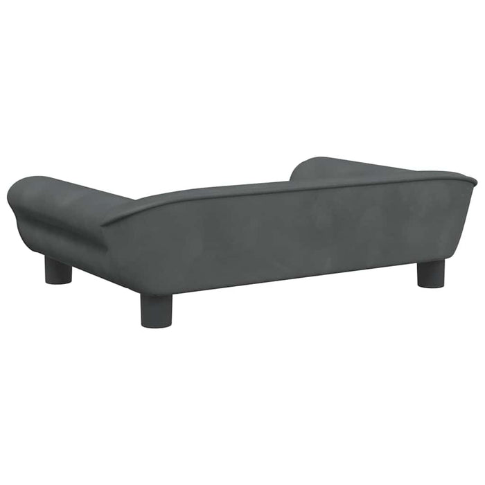 Canapea pentru copii, gri închis, 70x45x26 cm, catifea - WALTI WALTI