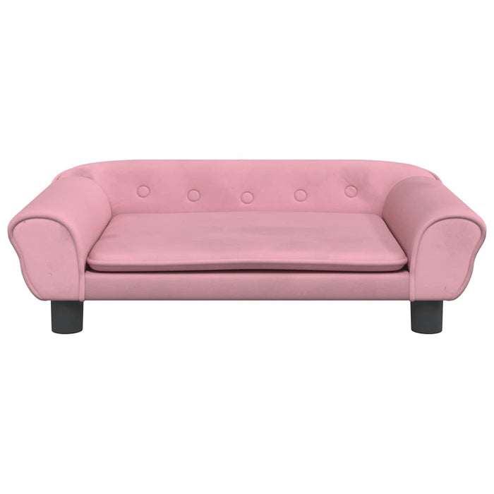 Canapea pentru copii, roz, 70x45x26 cm, catifea - WALTI WALTI