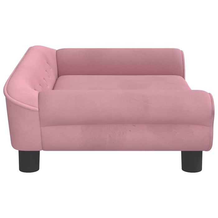 Canapea pentru copii, roz, 70x45x26 cm, catifea - WALTI WALTI
