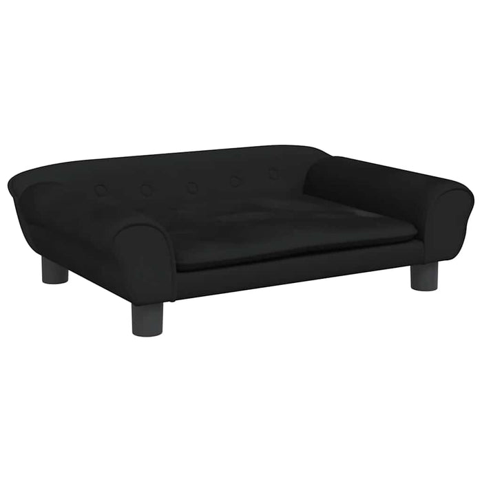 Canapea pentru copii, negru, 70x45x26 cm, catifea - WALTI WALTI