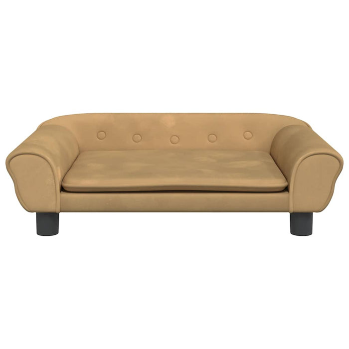 Canapea pentru copii, maro, 70x45x26 cm, catifea - WALTI WALTI