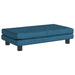 Canapea pentru copii cu taburet albastru 100x50x30 cm catifea - WALTI WALTI