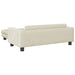 Canapea pentru copii cu taburet crem 100x50x30 cm catifea - WALTI WALTI