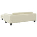 Canapea copii cu taburet crem 100x50x30cm piele ecologică - WALTI WALTI