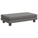 Canapea copii cu taburet gri 100x50x30cm piele ecologică - WALTI WALTI