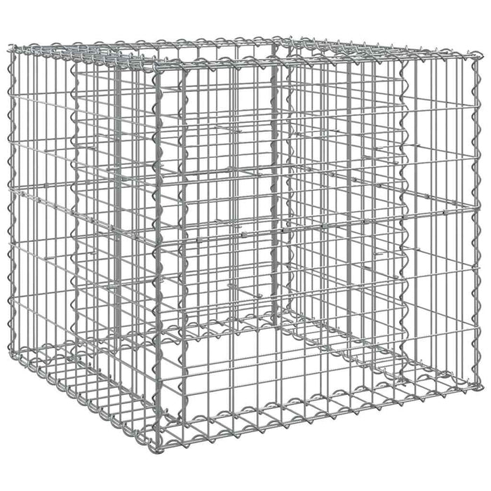 Coș gabion, argintiu, 70x70x65 cm, fier galvanizat - WALTI WALTI