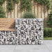 Coș gabion, argintiu, 70x70x65 cm, fier galvanizat - WALTI WALTI