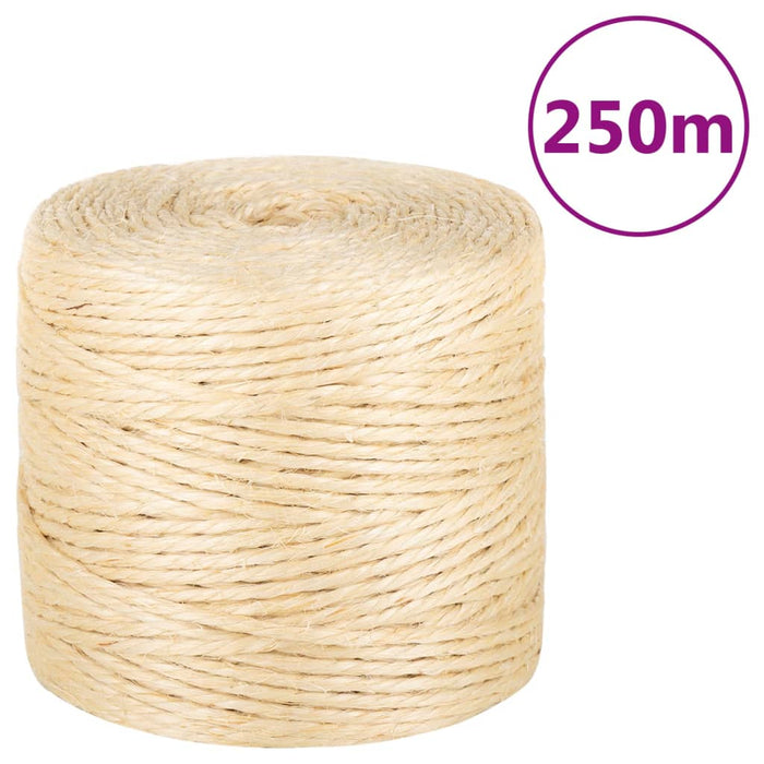 Frânghie, 250 m, sisal 100%, 4 mm - WALTI WALTI