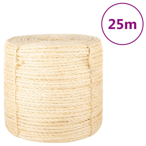 Frânghie, 25 m, sisal 100%, 6 mm - WALTI WALTI