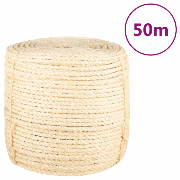 Frânghie, 50 m, sisal 100%, 8 mm - WALTI WALTI
