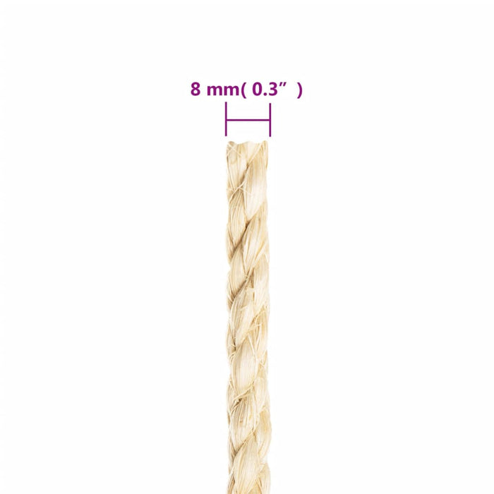 Frânghie, 50 m, sisal 100%, 8 mm - WALTI WALTI