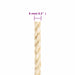 Frânghie, 50 m, sisal 100%, 8 mm - WALTI WALTI