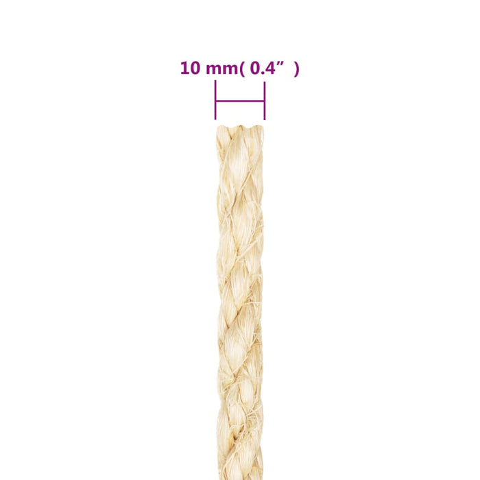 Frânghie, 25 m, sisal 100%, 10 mm - WALTI WALTI