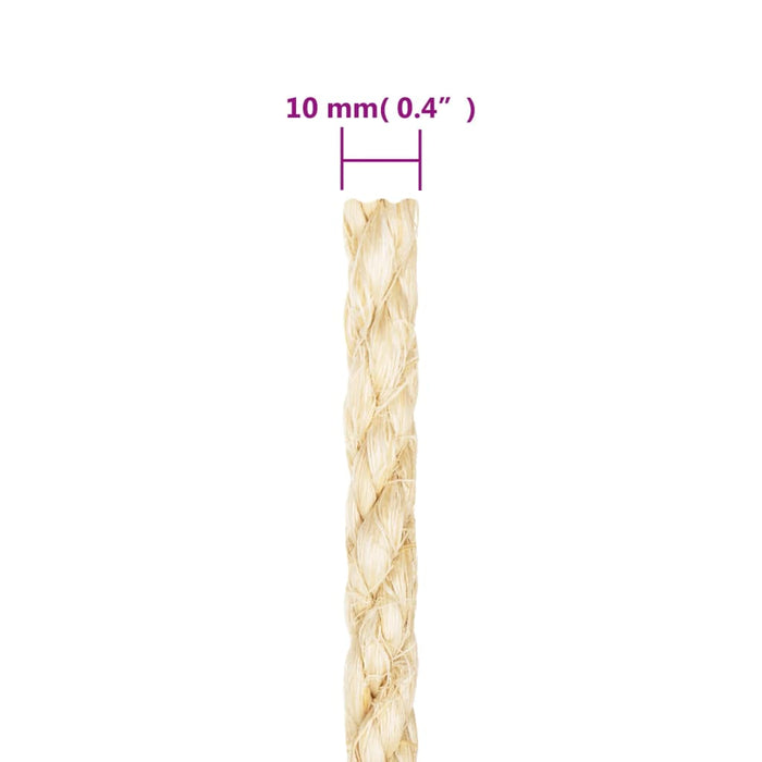 Frânghie, 500 m, sisal 100%, 10 mm - WALTI WALTI