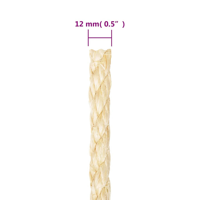 Frânghie, 25 m, sisal 100%, 12 mm - WALTI WALTI
