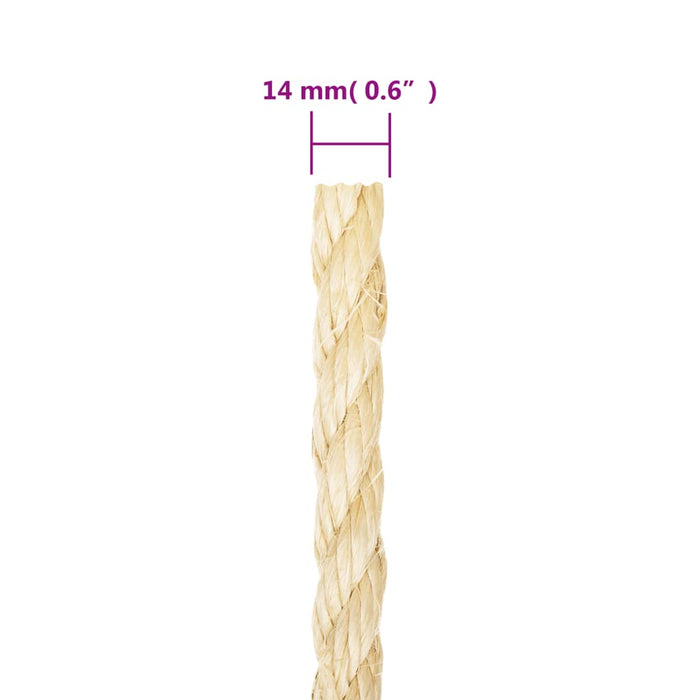 Frânghie, 25 m, sisal 100%, 14 mm - WALTI WALTI
