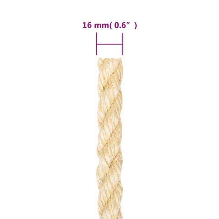 Frânghie, 25 m, sisal 100%, 16 mm WALTI