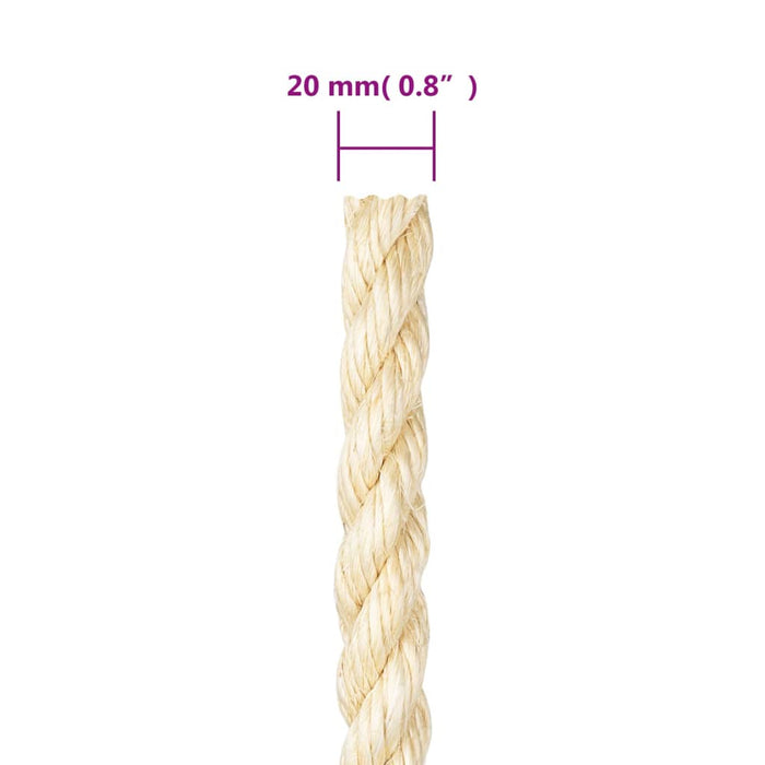 Frânghie, 25 m, sisal 100%, 20 mm - WALTI WALTI
